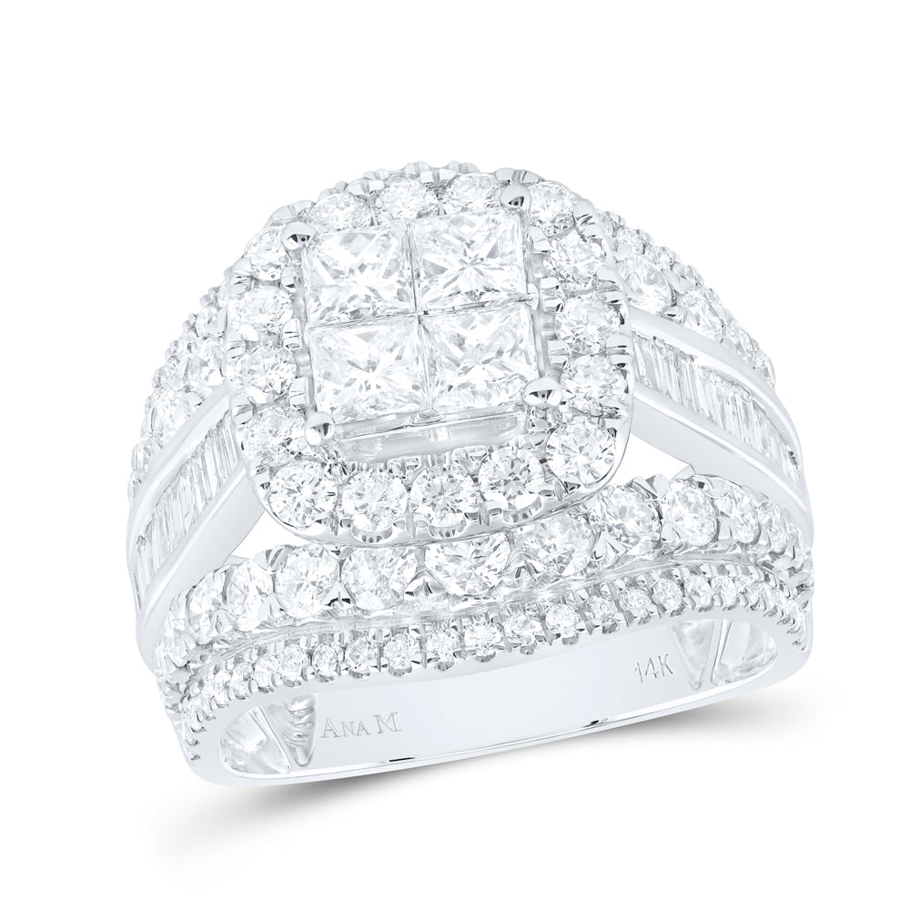 3 3/8CTW-DIA CN CUSHION SINGLE HALO BRIDAL RING