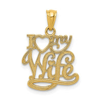 Load image into Gallery viewer, 14k I LOVE MY WIFE Pendant
