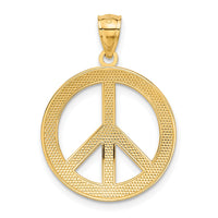 Load image into Gallery viewer, 14k PEACE LOVE FAITH HOPE Peace Sign Pendant
