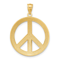 Load image into Gallery viewer, 14k Peace Sign Pendant
