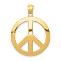 Load image into Gallery viewer, 14k Peace Sign Pendant
