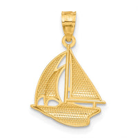 Load image into Gallery viewer, 14k Sailboat Pendant
