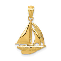 Load image into Gallery viewer, 14k Sailboat Pendant
