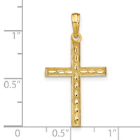 Load image into Gallery viewer, 14K Reversible FAITH HOPE LOVE Cross Pendant
