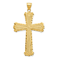 Load image into Gallery viewer, 14K Diamond-cut Cross Pendant
