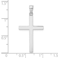 Load image into Gallery viewer, 14K White Gold Solid Reversible Latin Cross Pendant
