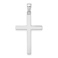 Load image into Gallery viewer, 14K White Gold Solid Reversible Latin Cross Pendant

