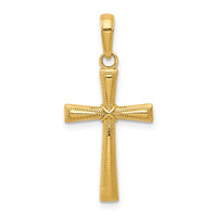 Load image into Gallery viewer, 14K Diamond-cut X Cross Pendant
