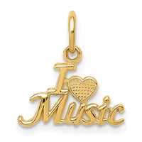 Load image into Gallery viewer, 14K I HEART MUSIC Charm

