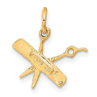 Load image into Gallery viewer, 14k Comb and Scissors Charm
