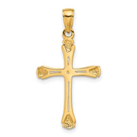 Load image into Gallery viewer, 14K Cross with Triangle Tips Pendant
