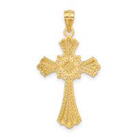 Load image into Gallery viewer, 14k with White Rhodium Cross Pendant
