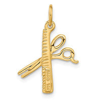 Load image into Gallery viewer, 14k Comb and Scissors Charm
