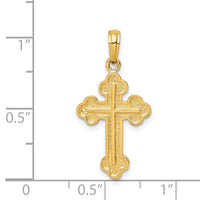 Load image into Gallery viewer, 14K Budded Cross Pendant
