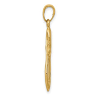 Load image into Gallery viewer, 14K Polished w/Satin Figure 8 Cross Pendant
