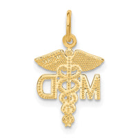 Load image into Gallery viewer, 14k M.D. Caduceus Charm
