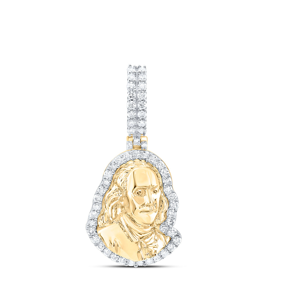 7/8CTW-DIA NK BENJAMIN MENS CHARM