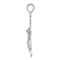 Load image into Gallery viewer, 14K White Gold Crucifix Pendant
