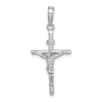 Load image into Gallery viewer, 14K White Gold Stick Style Crucifix Pendant
