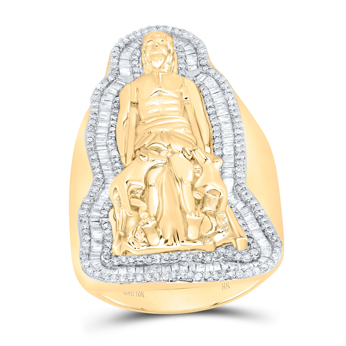 1 1/8CTW-DIA NK ST. LAZARO MENS RING