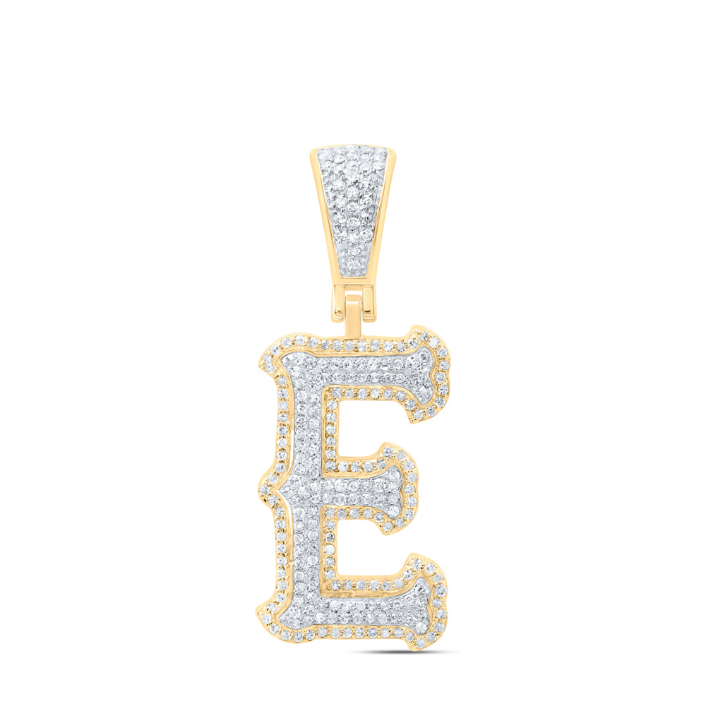 1/2CTW-DIA NK FASHION INITIAL "E" PENDANT