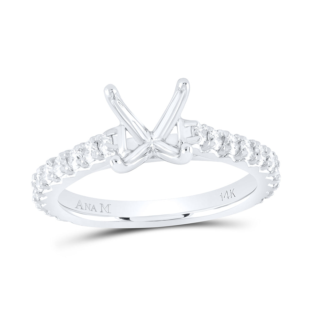 5/8CTW-DIA ANA M 2CT-CRD SEMI-MOUNT ENGAGEMENT RING