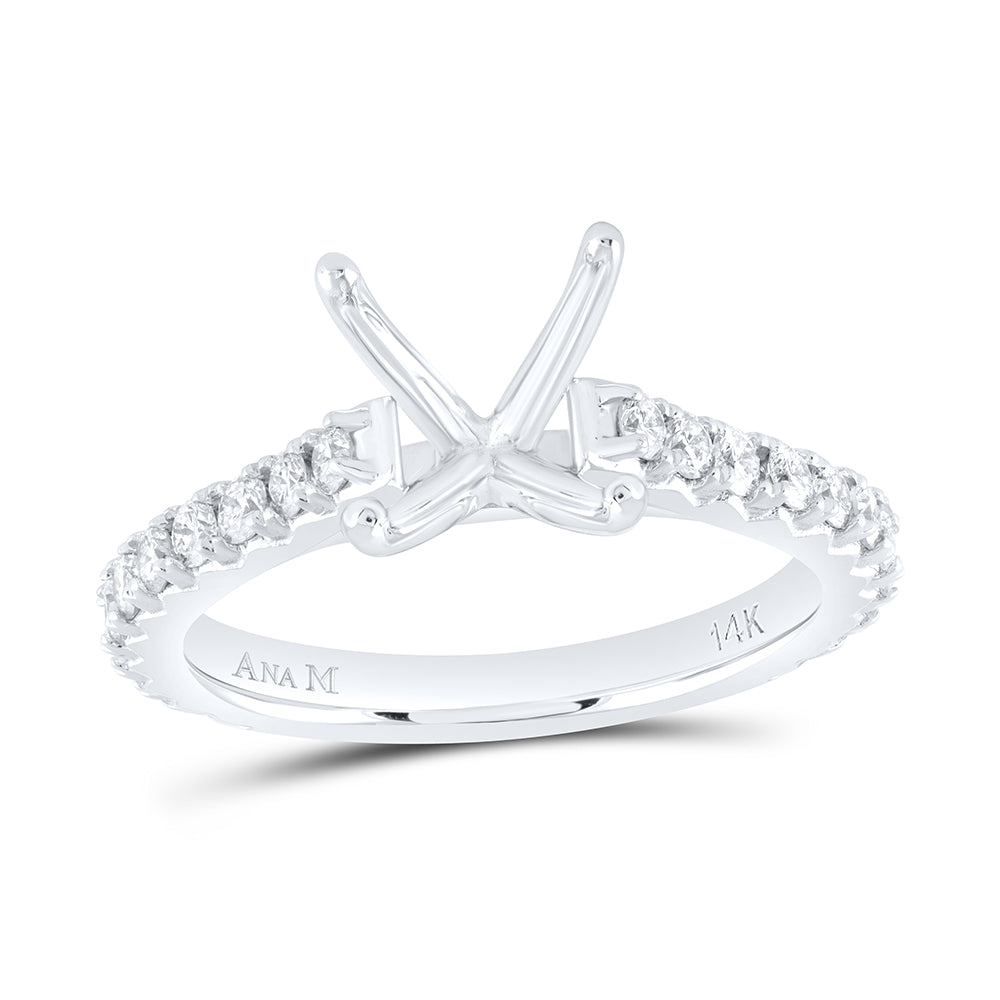 5/8CTW-DIA ANA M 2CT-COV SEMI-MOUNT NO HALO ENGAGEMENT RING