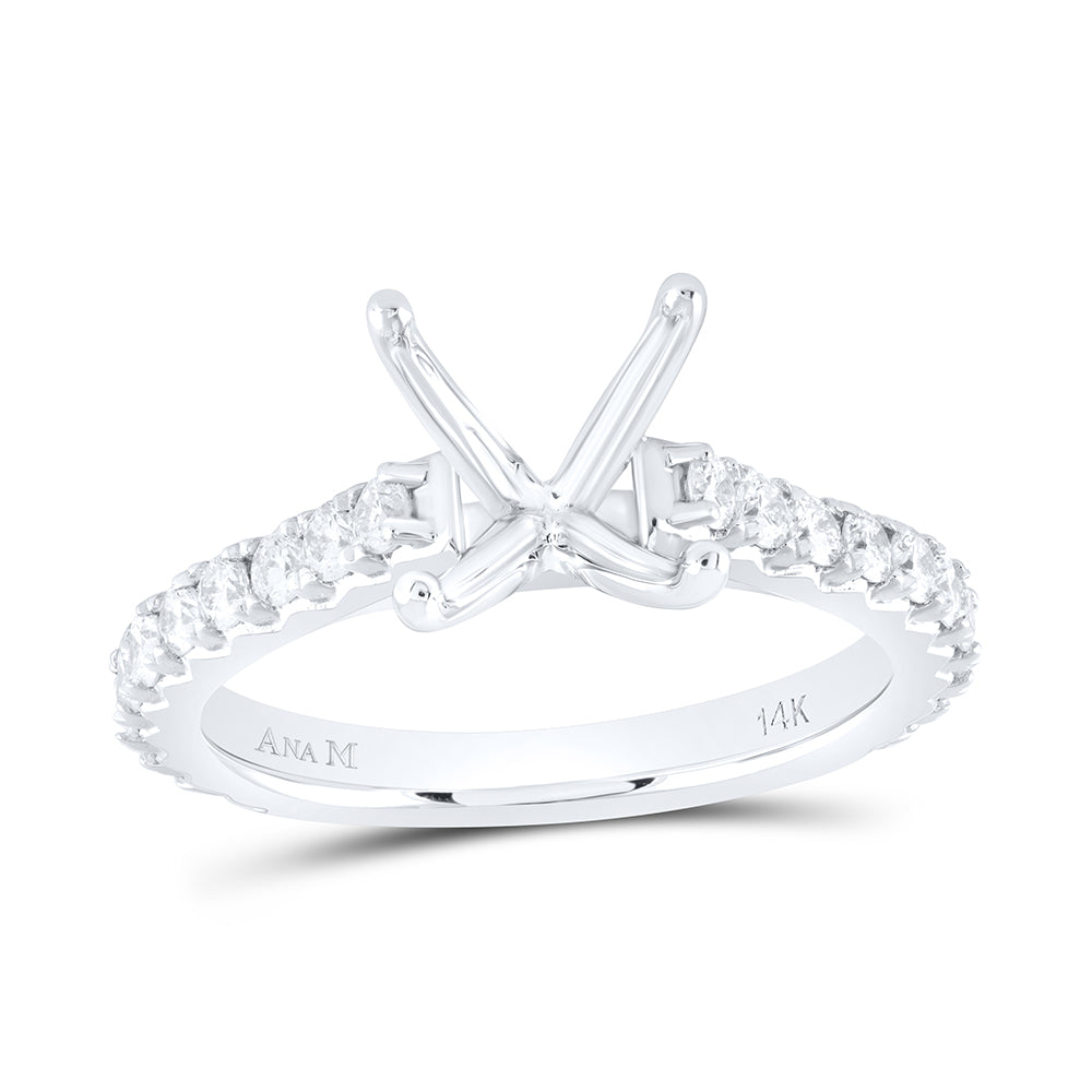 5/8CTW-DIA ANA M 2CT-CPC SEMI-MOUNT NO HALO ENGAGEMENT RING