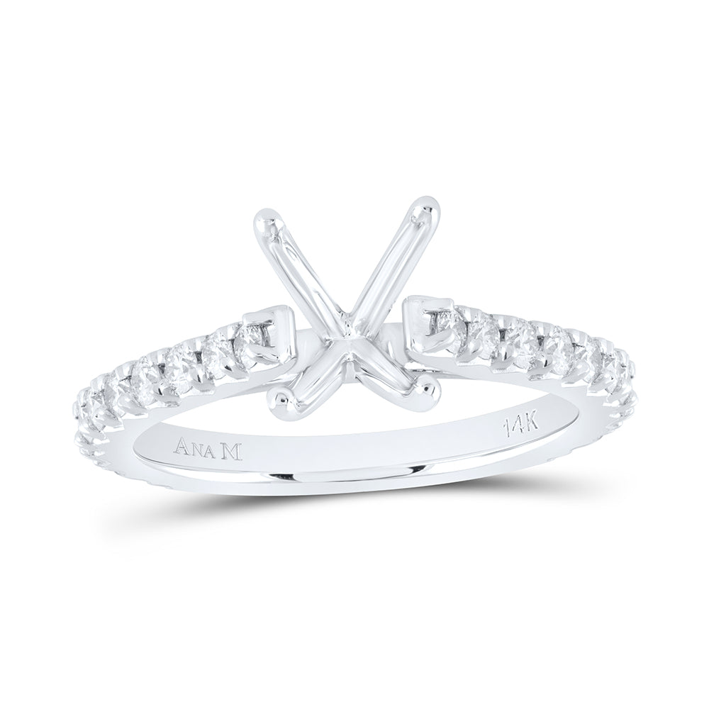 5/8CTW-DIA ANA M 2CT-CCU SEMI-MOUNT NO HALO  ENGAGEMENT RING