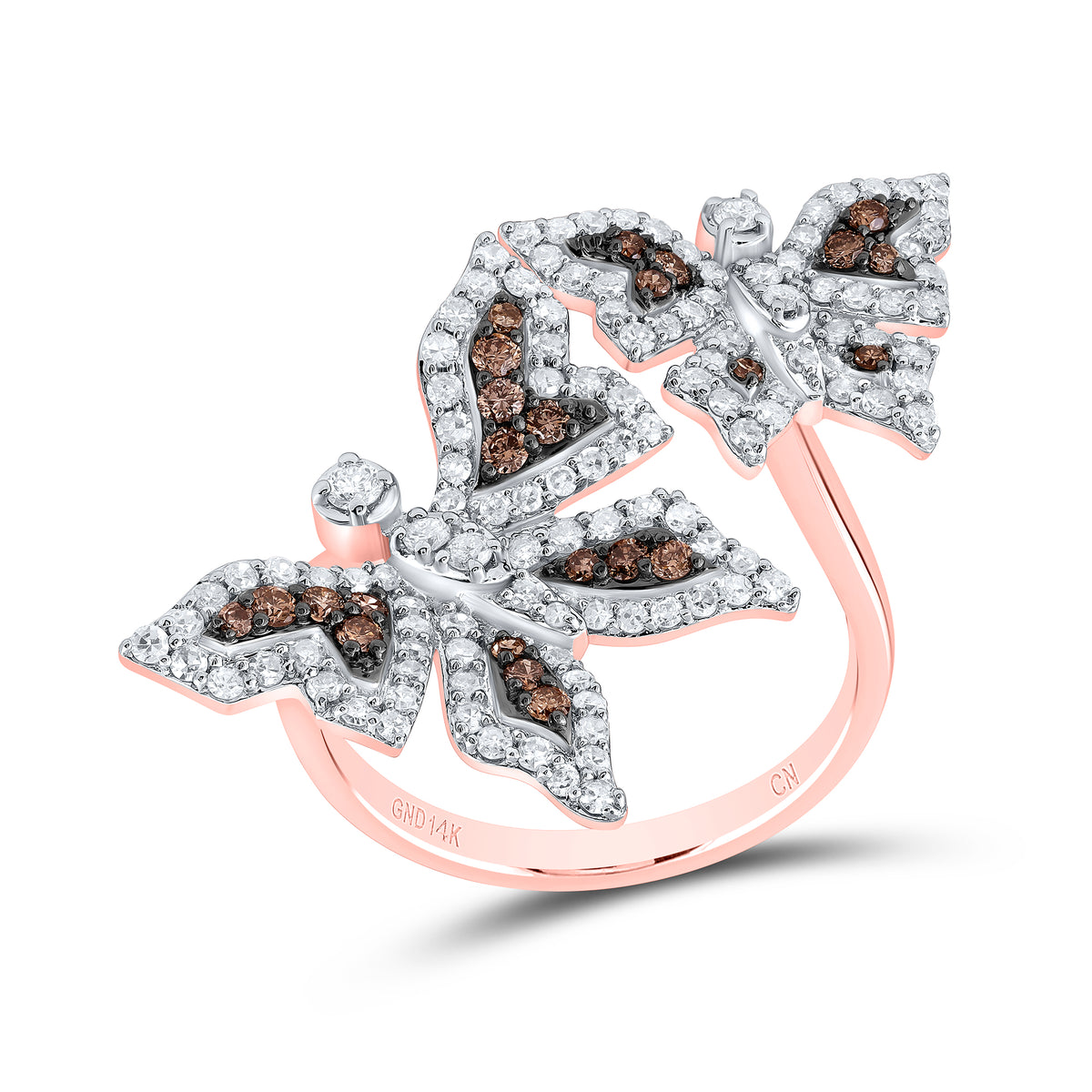 1CTW-DIA CN FASHION BUTTERFLY RING