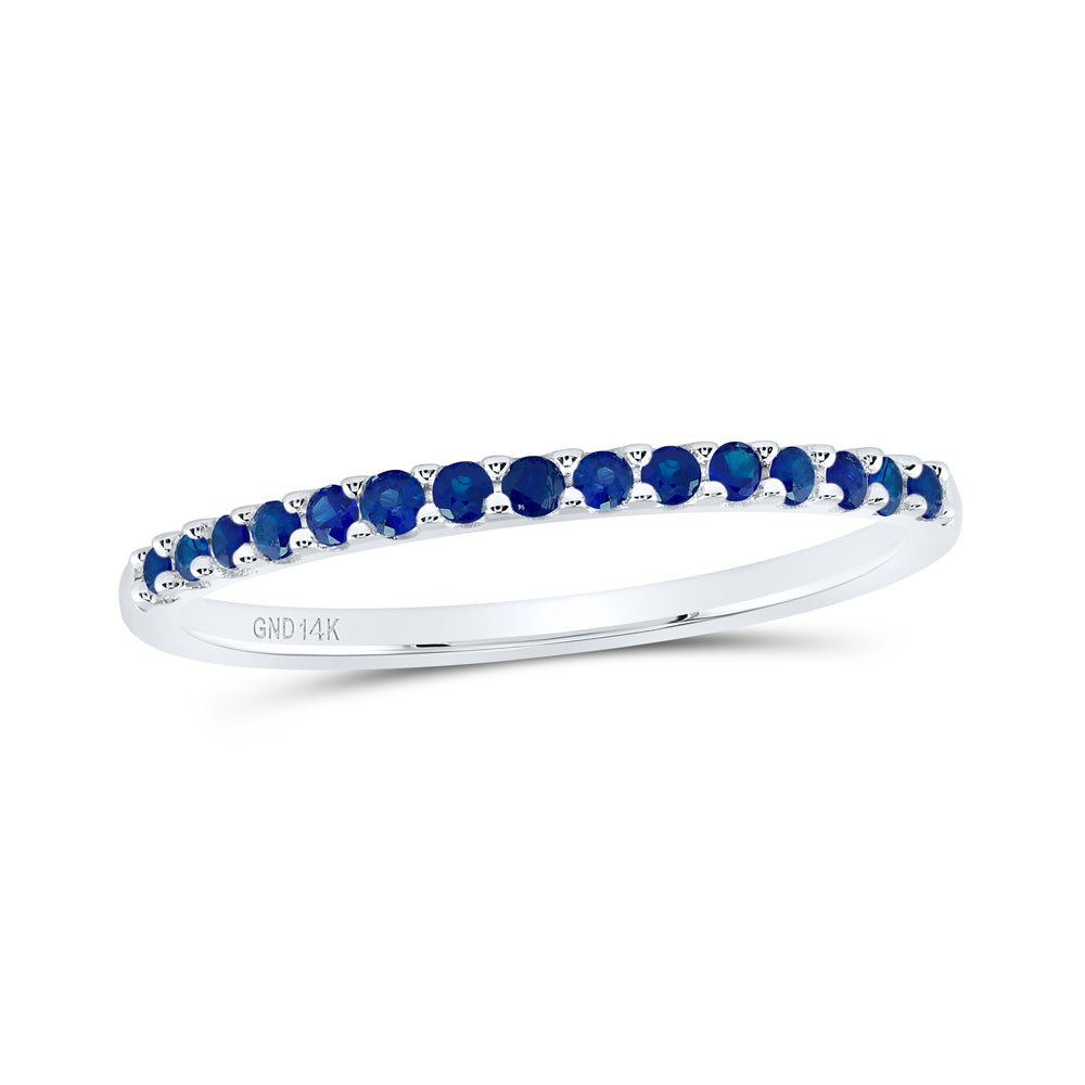 1/8CT-DIA BLUE DIAMOND FASHION LADIES BAND