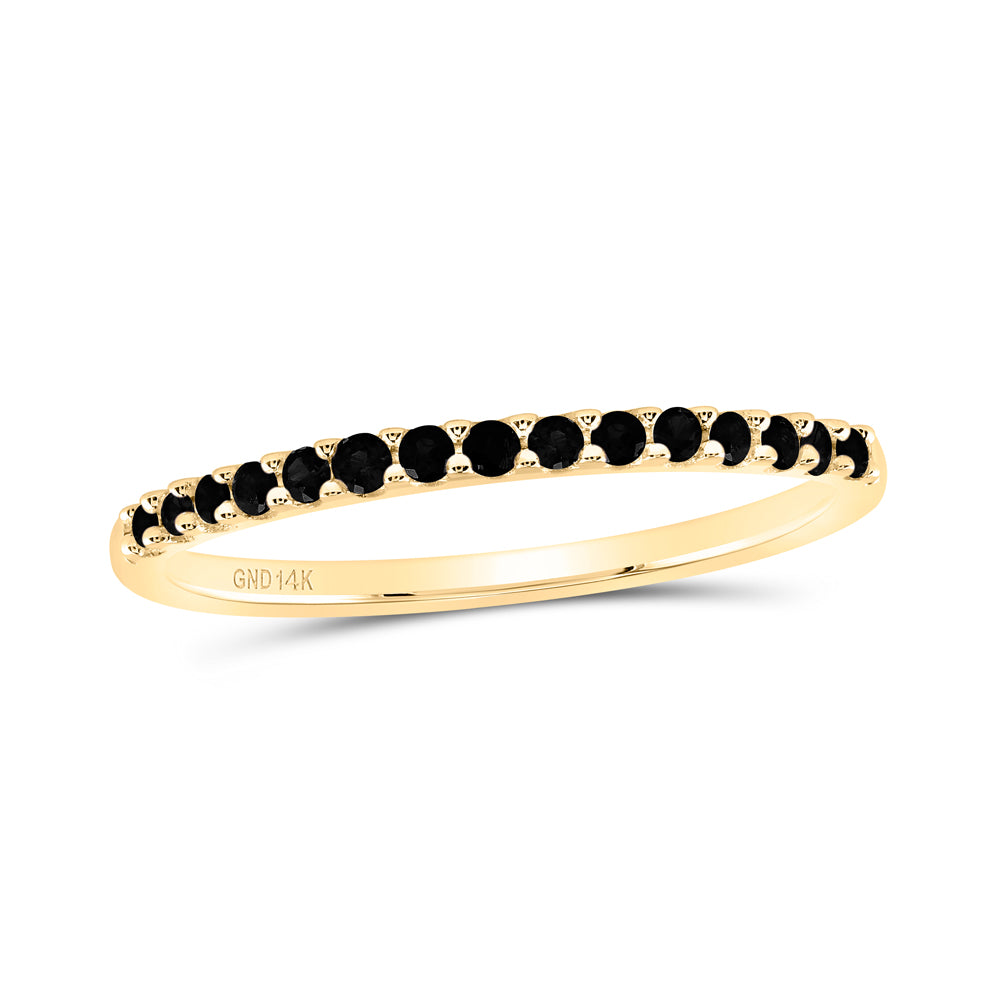1/6CT-DIA BLACK DIAMOND GIFT LADIES BAND