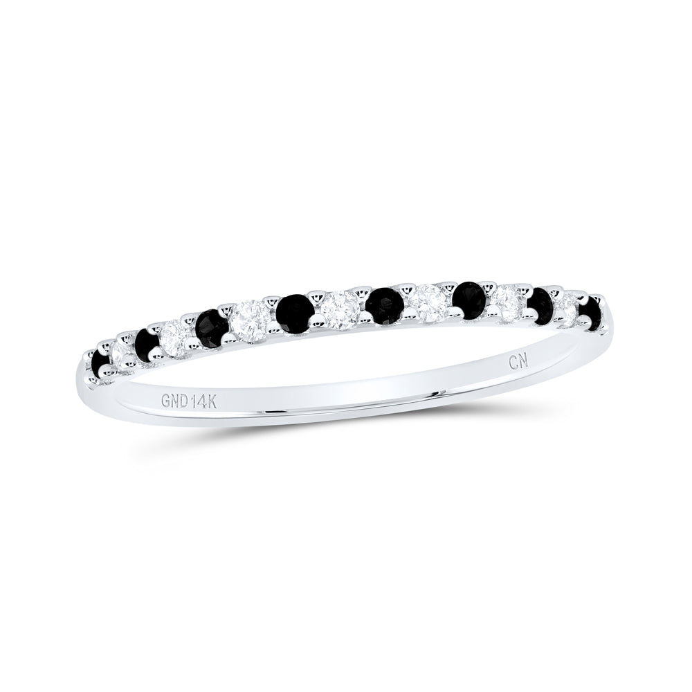 1/6CT-DIA CN BLACK DIAMOND FASHION LADIES BAND