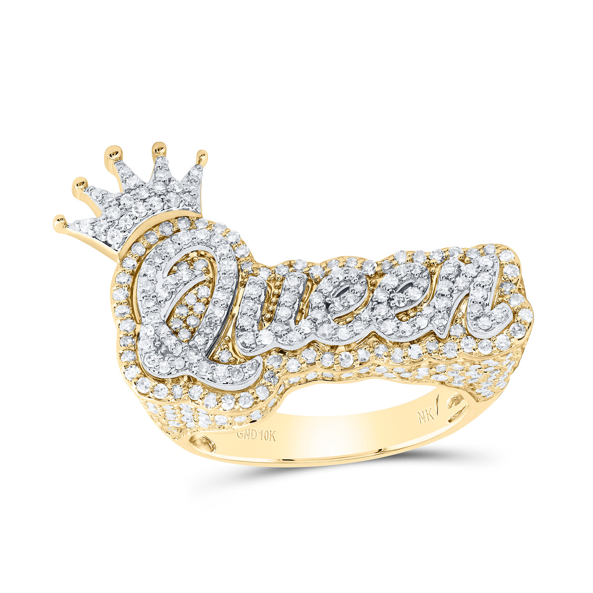 1 5/8CTW-DIA NK FASHION "QUEEN" WITH CROWN RING