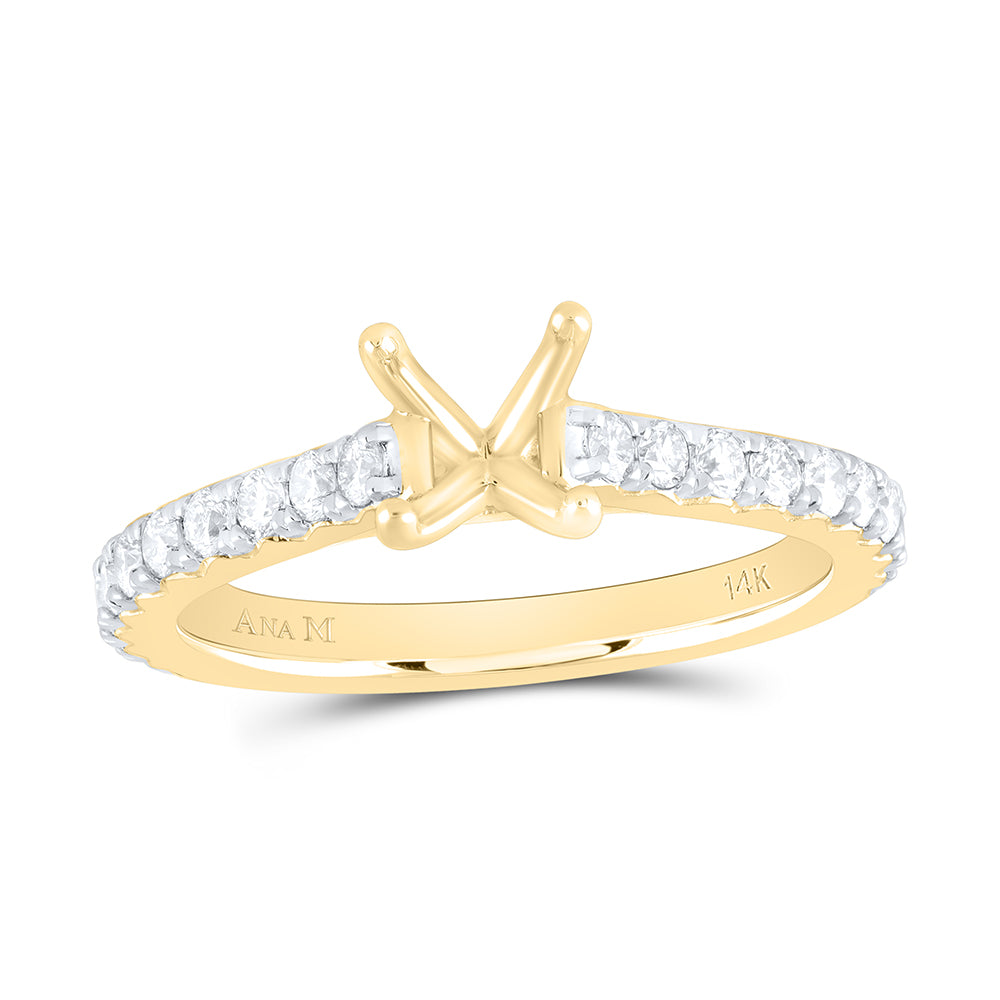 5/8CTW-DIA ANA M 1CT-CRD SEMI-MOUNT NO HALO ENGAGEMNT RING