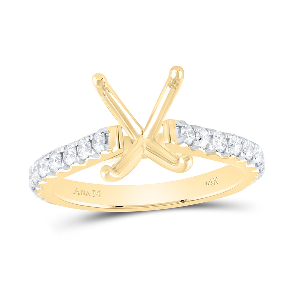 5/8CTW-DIA ANA M 3CT-COV SEMI-MOUNT NO HALO ENGAGEMENT RING