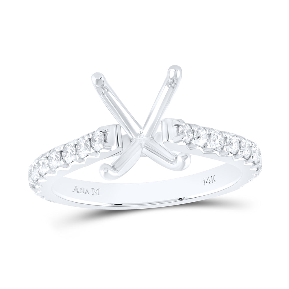 5/8CTW-DIA ANA M 3CT-COV SEMI-MOUNT NO HALO ENGAGEMENT RING