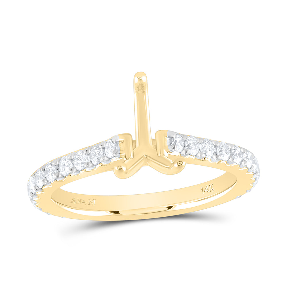 5/8CTW-DIA ANA M 1CT-CPS SEMI-MOUNT NO HALO ENGAGEMENT RING