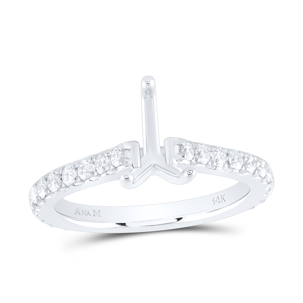 5/8CTW-DIA ANA M 1CT-CPS SEMI-MOUNT NO HALO ENGAGEMENT RING