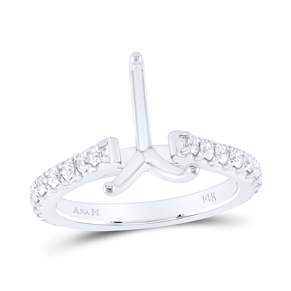 5/8CTW-DIA ANA M 3CT-CPS SEMI-MOUNT NO HALO ENGAGEMENT RING