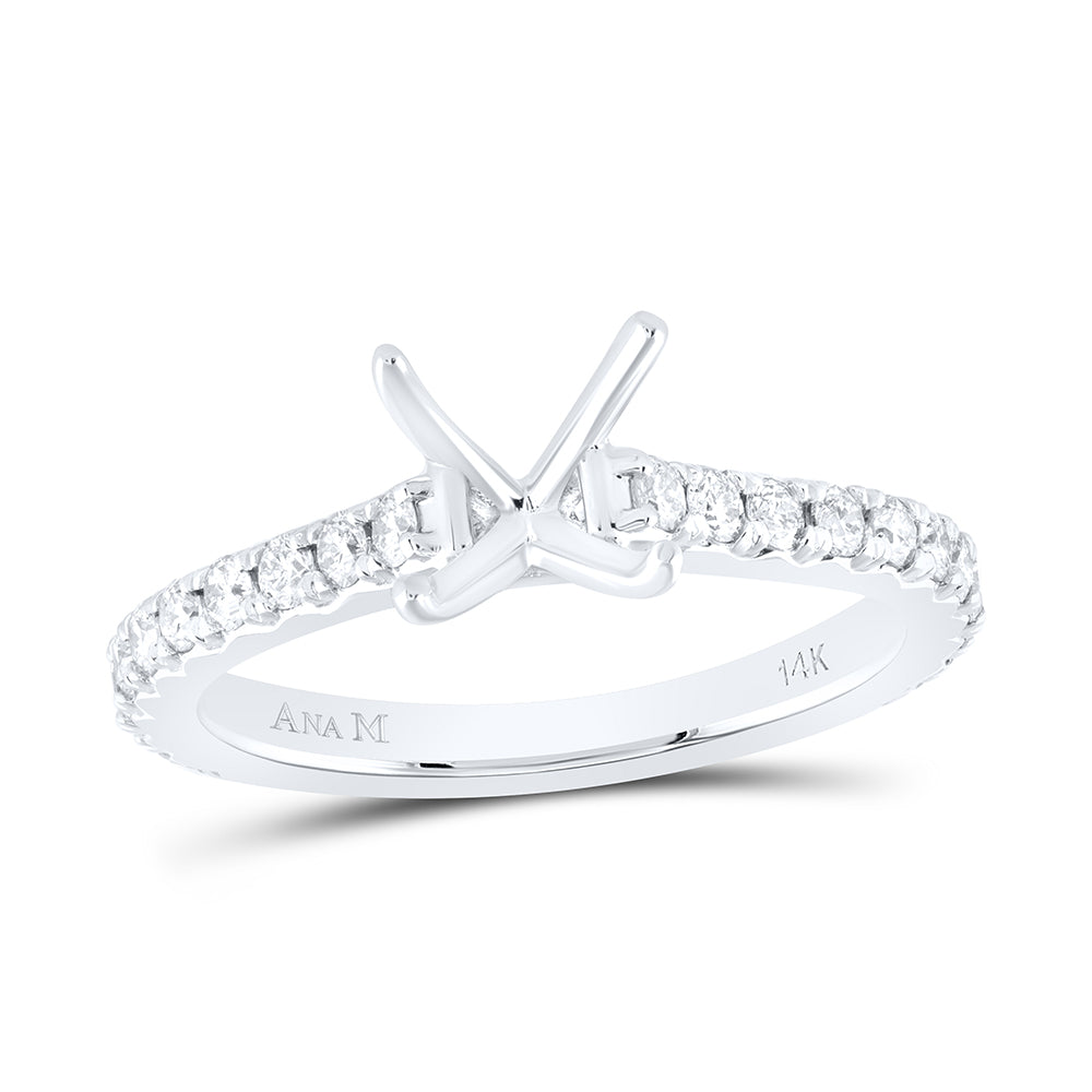 5/8CTW-DIA ANA M 1CT-CPC SEMI-MOUNT NO HALO ENGAGEMENT RING