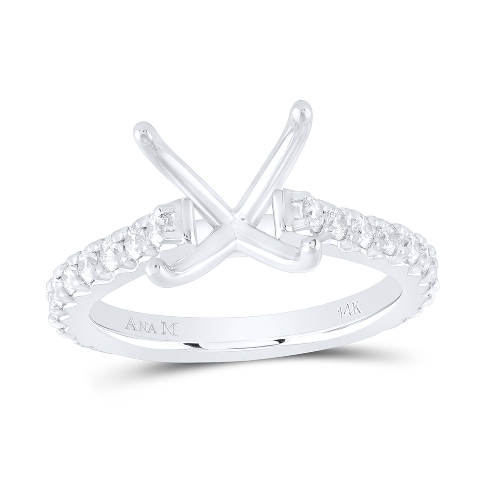 5/8CTW-DIA ANA M 3CT-CPC SEMI-MOUNT NO HALO ENGAGEMENT RING