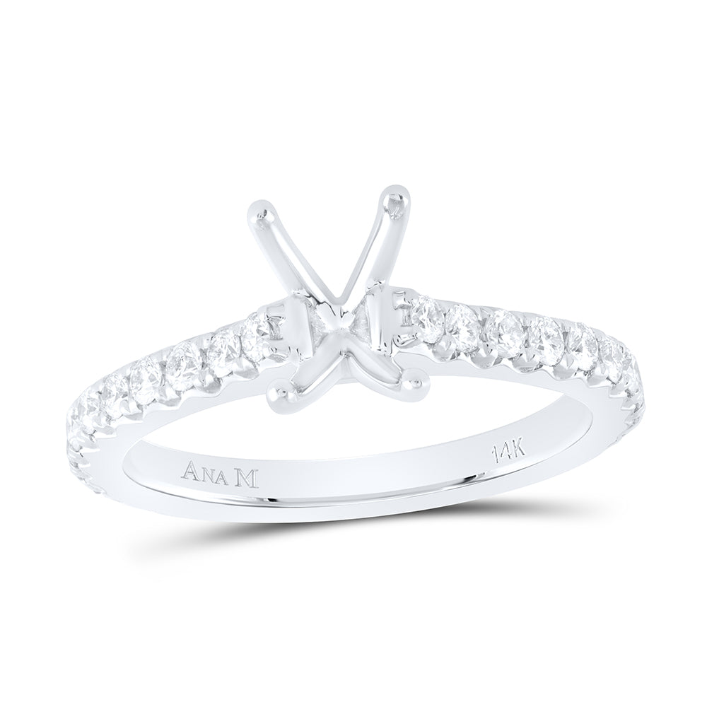 5/8CTW-DIA ANA M 1CT-CEM SEMI-MOUNT NO HALO ENG RING