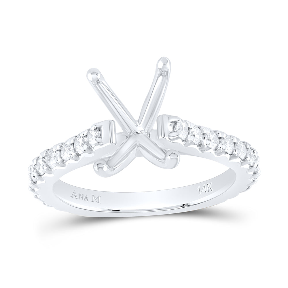 5/8CTW-DIA ANA M 3CT-CEM SEMI-MOUNTN NO HALO ENGAGEMENT RING