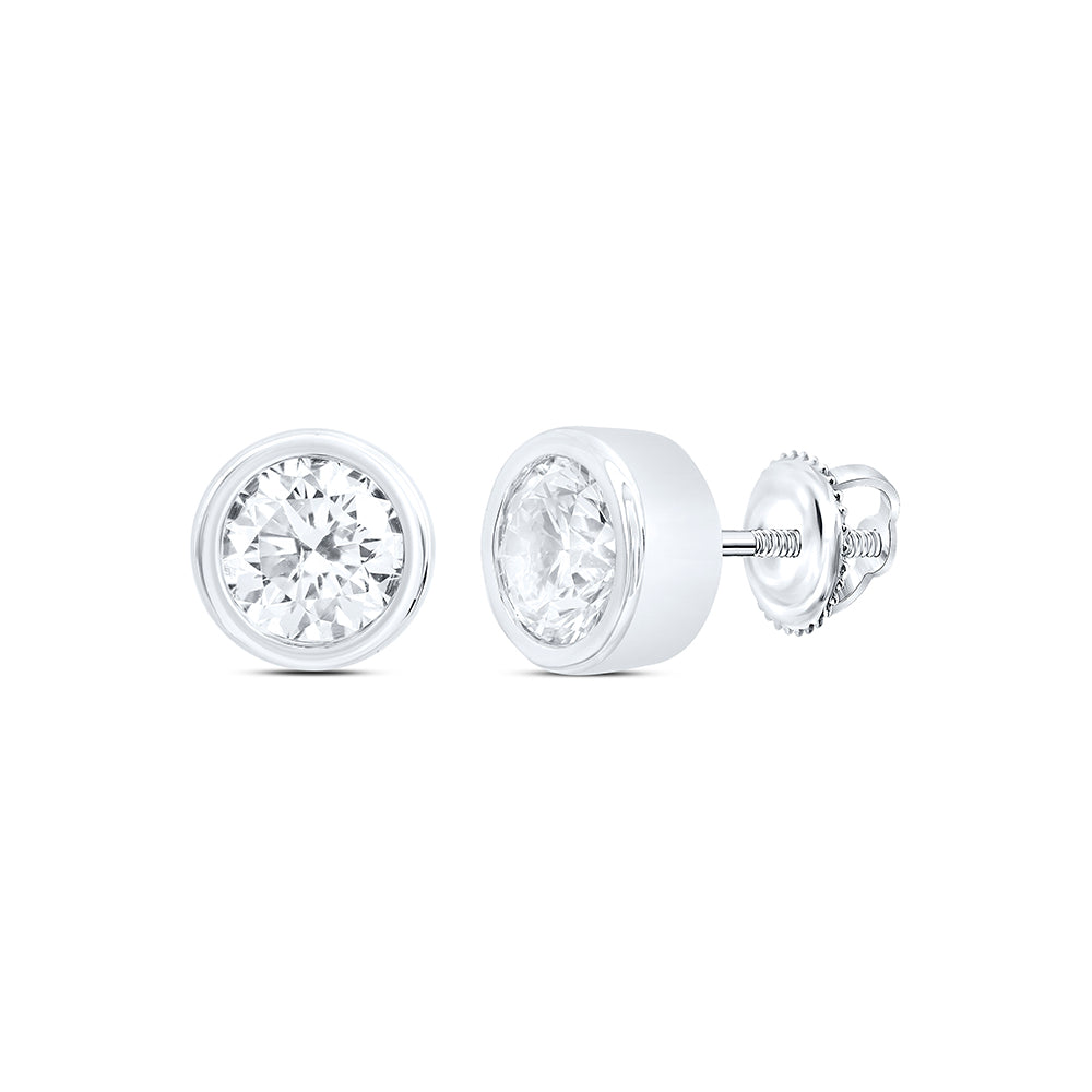 1CTW-DIA EXCELLENT STUD SOLITAIRE EARRING
