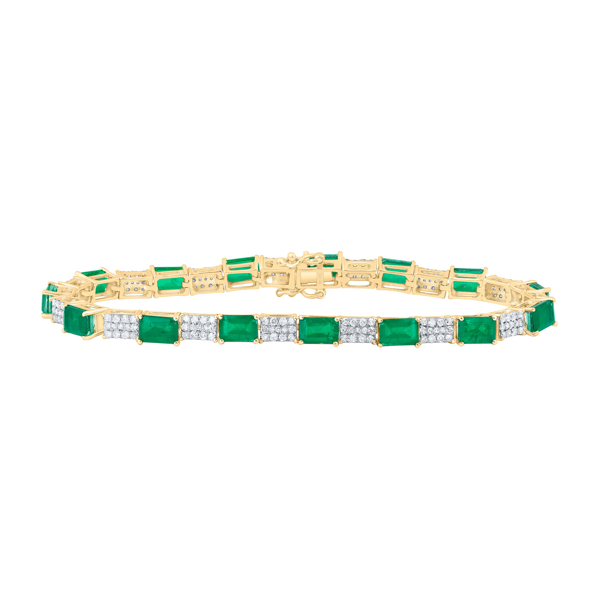 1 3/8CTW-DIA P1 6X4 MM EM-EM SYNTHETIC BRACELET(7 INCH)