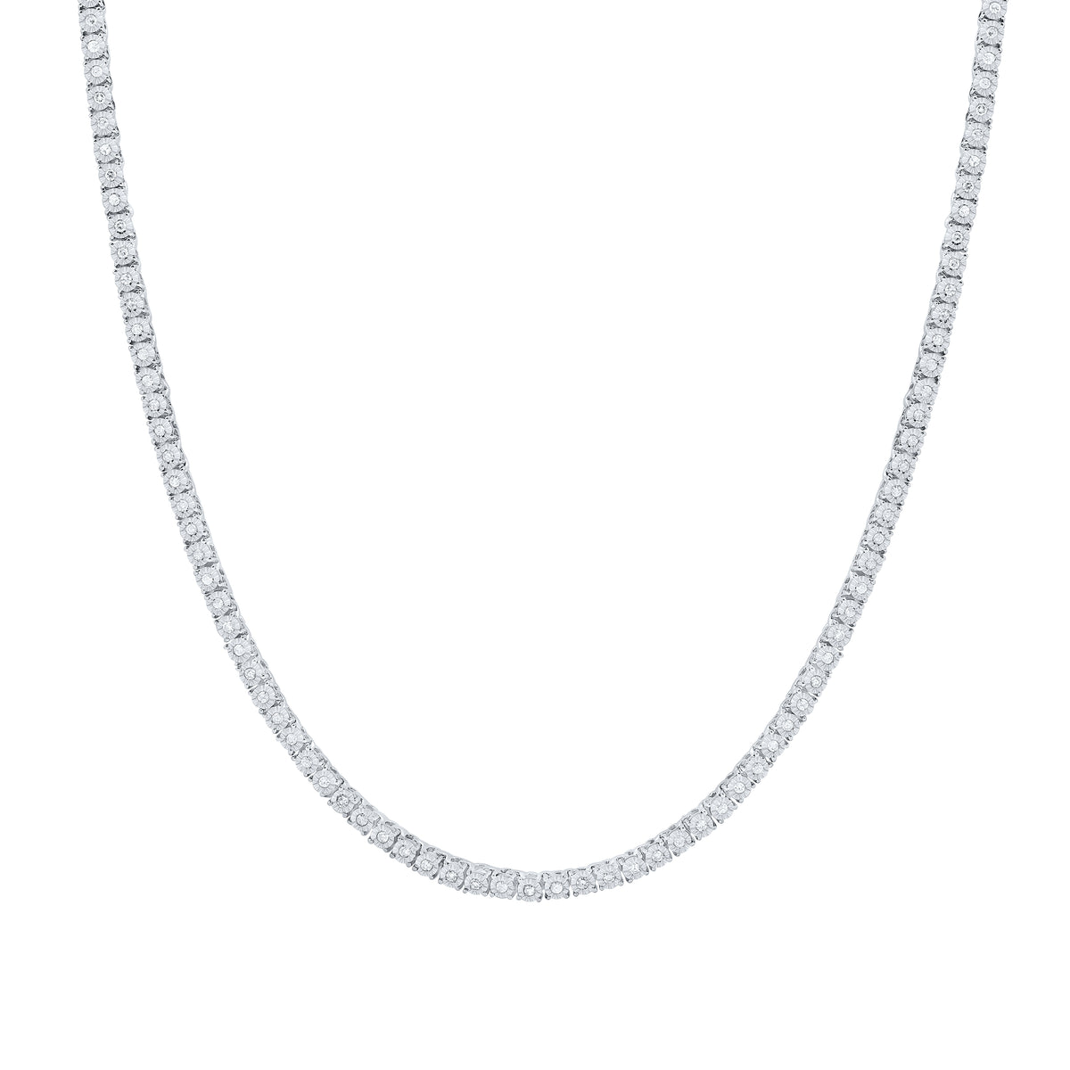 1CTW-DIA P1 FASHION FANUK NECKLACE (18 INCH)