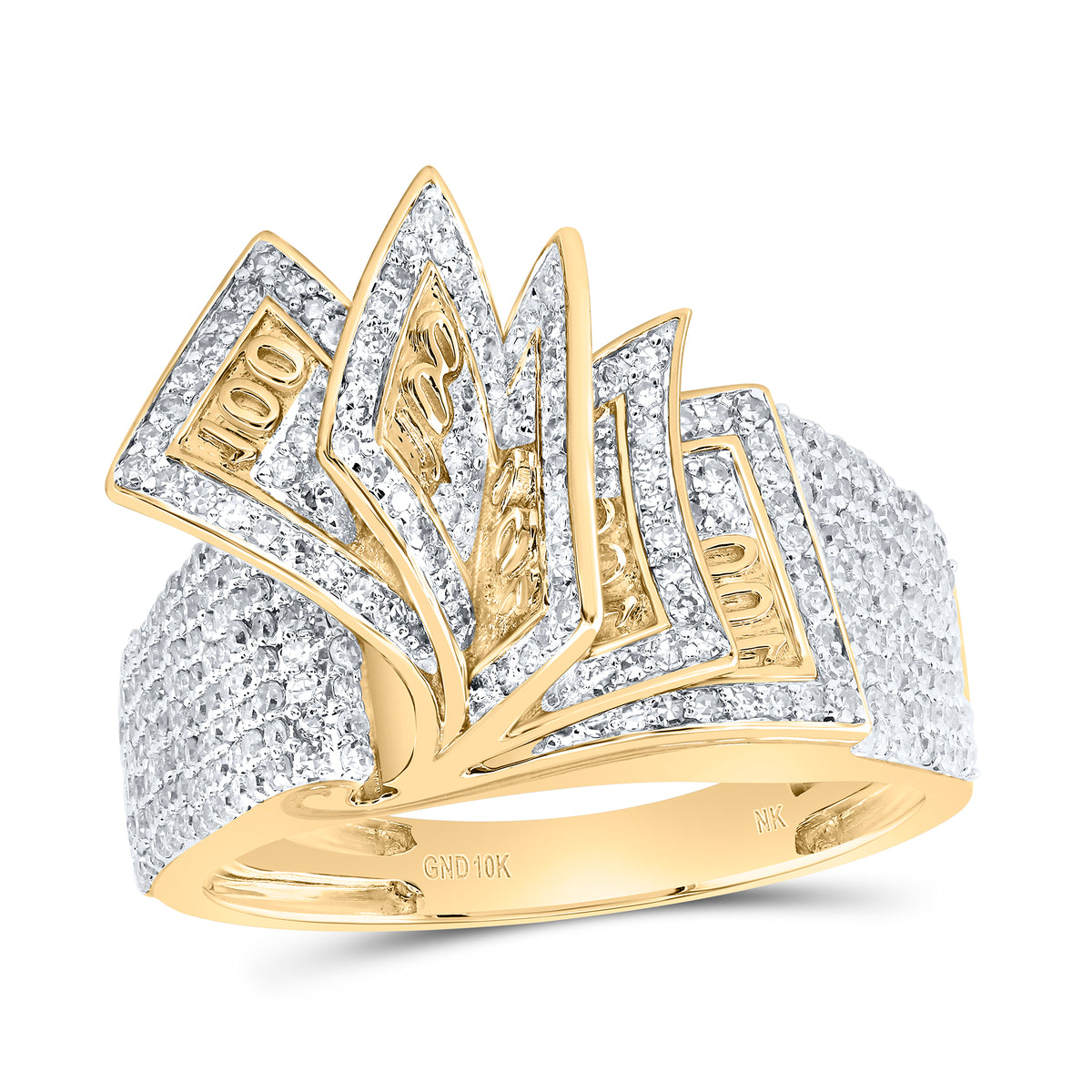1 1/5CTW-DIA NK NOTE MEN'S RING
