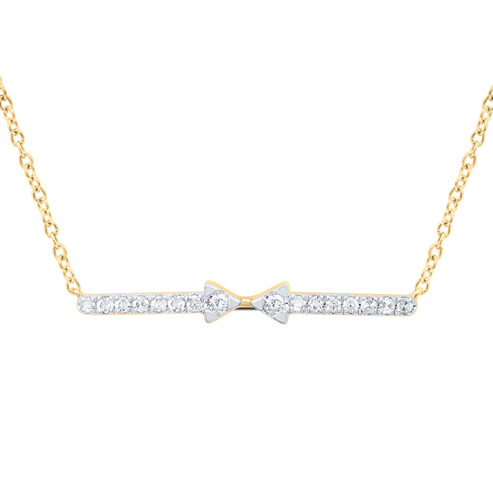 1/8CTW-DIA CN FASHION NECKLACE (18 INCH)