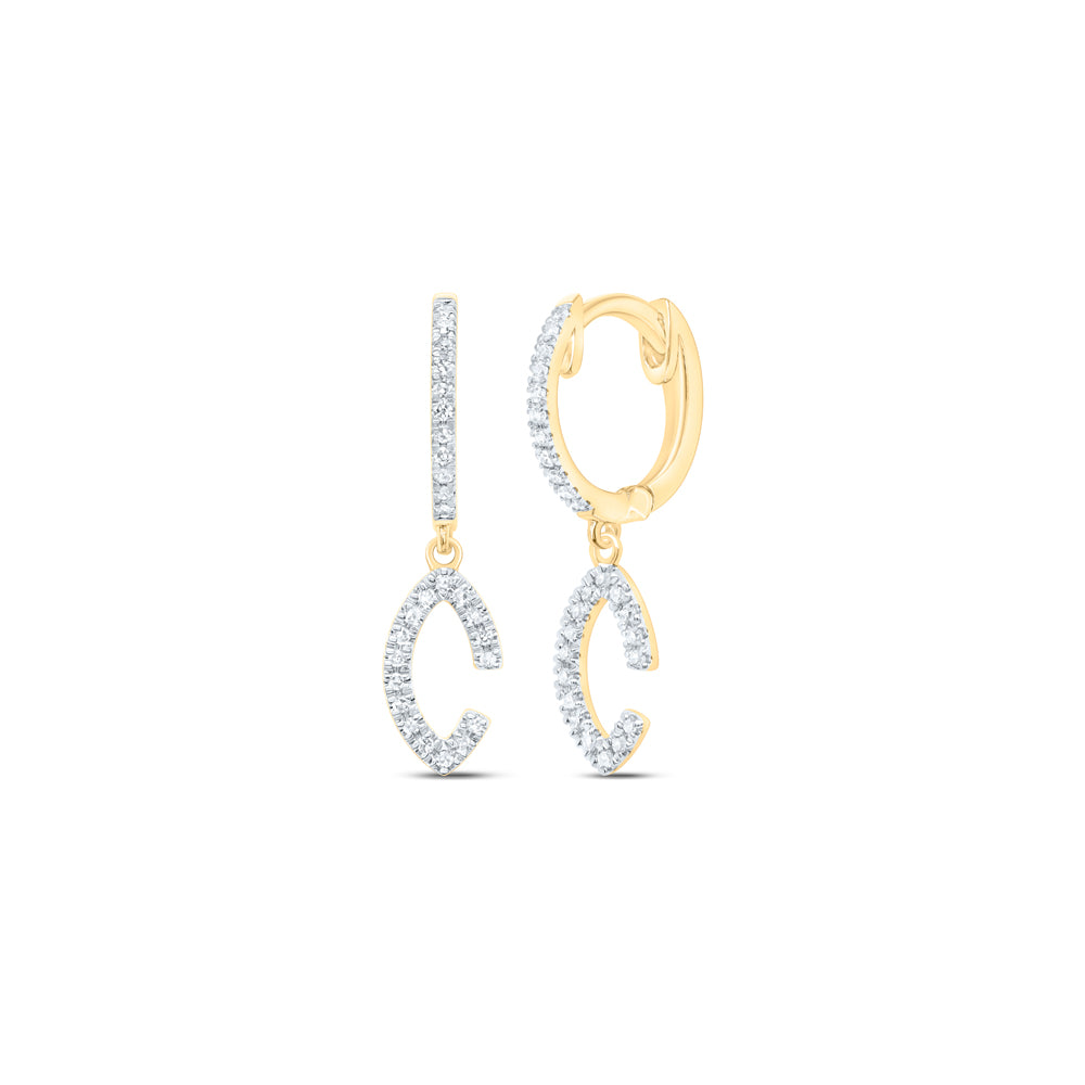 1/6CTW-DIA CN FASHION DANGLING EARRING